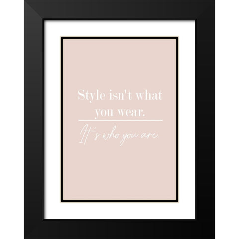 Who You Are Black Modern Wood Framed Art Print with Double Matting by Mi, Suki