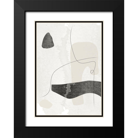 Wonder No.1 Black Modern Wood Framed Art Print with Double Matting by Ratcliffe, Tiffany