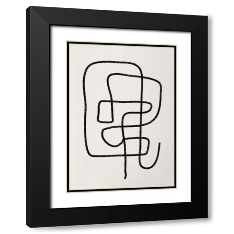 Abozzo Black Modern Wood Framed Art Print with Double Matting by Ratcliffe, Tiffany