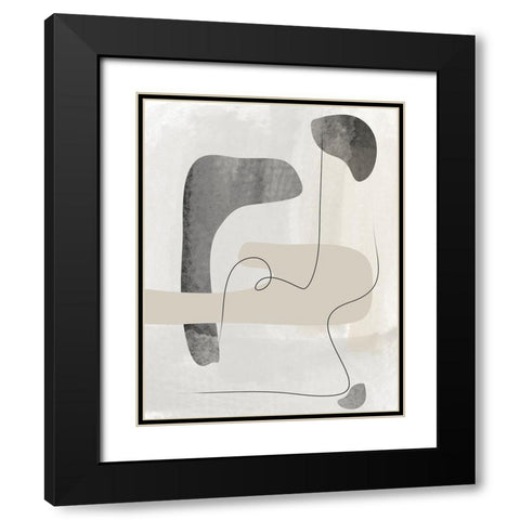 Wonder No.3 Black Modern Wood Framed Art Print with Double Matting by Ratcliffe, Tiffany