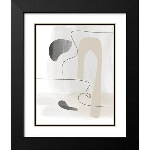 Wonder No.4 Black Modern Wood Framed Art Print with Double Matting by Ratcliffe, Tiffany