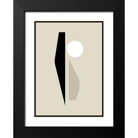 Shard I Black Modern Wood Framed Art Print with Double Matting by Ratcliffe, Tiffany