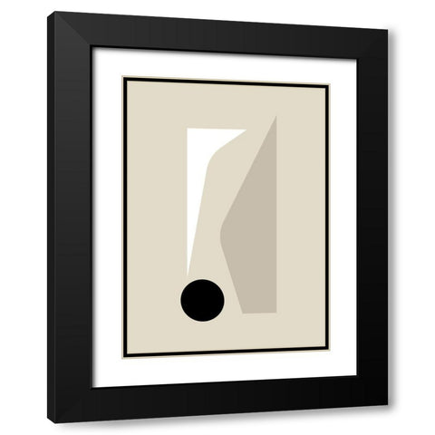 Shard II Black Modern Wood Framed Art Print with Double Matting by Ratcliffe, Tiffany