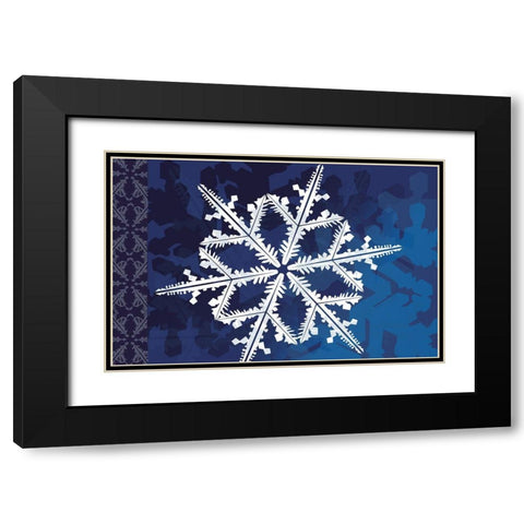 Cristal de Glace II Black Modern Wood Framed Art Print with Double Matting by Art Licensing Studio