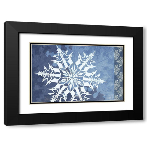 Cristal de Glace III Black Modern Wood Framed Art Print with Double Matting by Art Licensing Studio