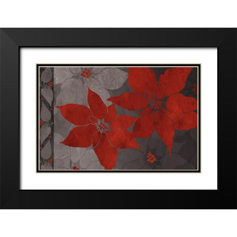 Nuit de Noel I Black Modern Wood Framed Art Print with Double Matting by Art Licensing Studio