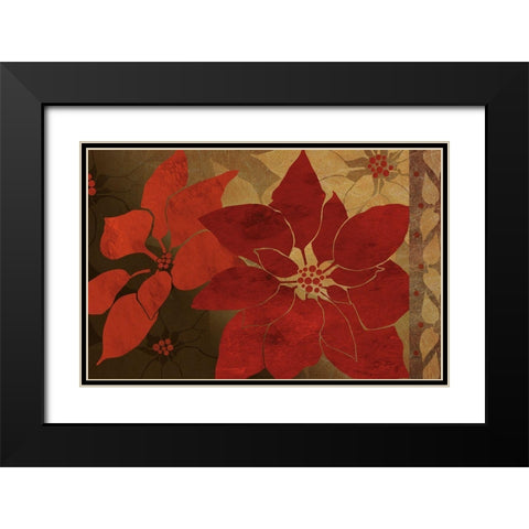 Nuit de Noel II Black Modern Wood Framed Art Print with Double Matting by Art Licensing Studio