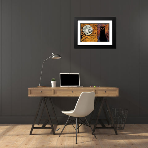 All Hallows Eve 1 Black Modern Wood Framed Art Print with Double Matting by Art Licensing Studio