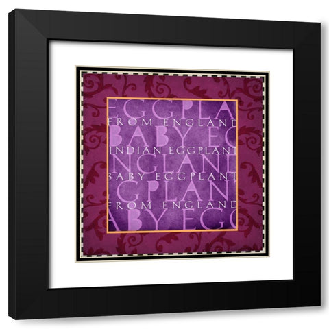 Vegetable Classics IV Black Modern Wood Framed Art Print with Double Matting by Art Licensing Studio