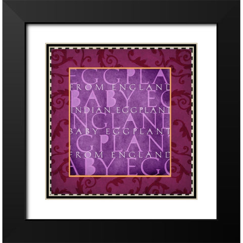 Vegetable Classics IV Black Modern Wood Framed Art Print with Double Matting by Art Licensing Studio