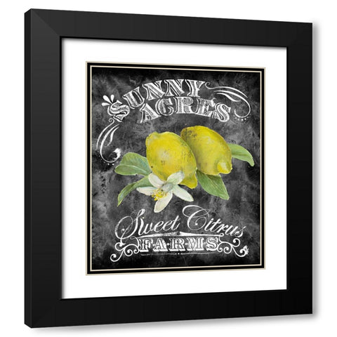 Sunny Acres Black Modern Wood Framed Art Print with Double Matting by Art Licensing Studio