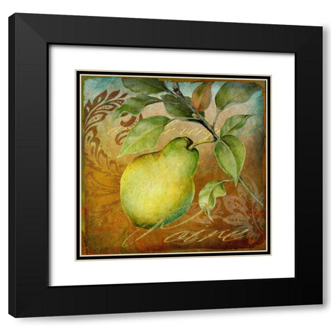 From The Grove Pear Black Modern Wood Framed Art Print with Double Matting by Art Licensing Studio