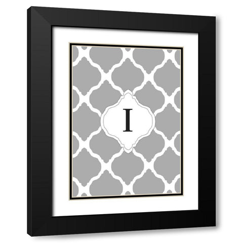 I Black Modern Wood Framed Art Print with Double Matting by Art Licensing Studio