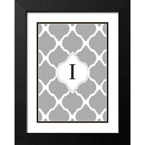 I Black Modern Wood Framed Art Print with Double Matting by Art Licensing Studio