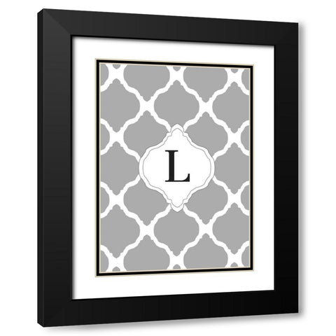 L Black Modern Wood Framed Art Print with Double Matting by Art Licensing Studio