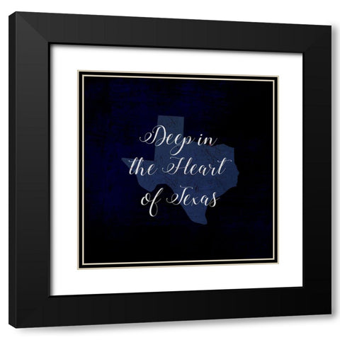 Deep in Texas Black Modern Wood Framed Art Print with Double Matting by Art Licensing Studio