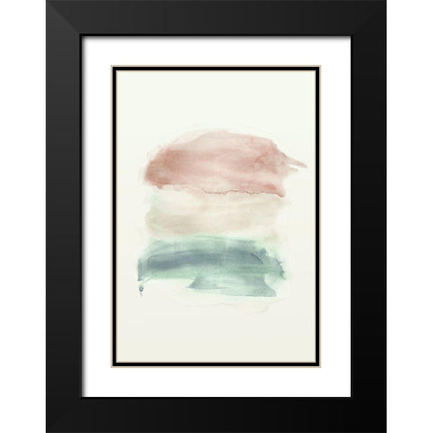 Water flow 1 Black Modern Wood Framed Art Print with Double Matting by Art Licensing Studio