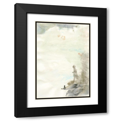 Water weed 2 Black Modern Wood Framed Art Print with Double Matting by Art Licensing Studio