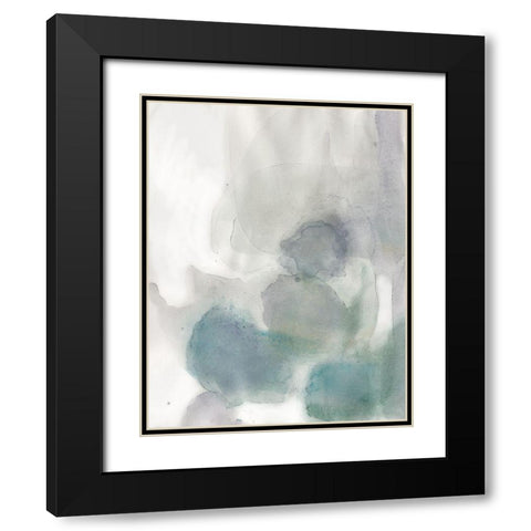 Water Rock 1 Black Modern Wood Framed Art Print with Double Matting by Art Licensing Studio