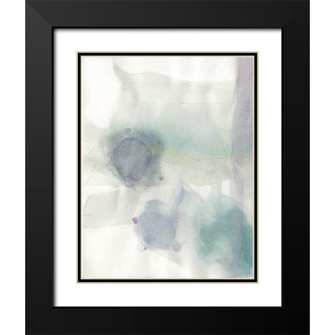 Water Rock 2 Black Modern Wood Framed Art Print with Double Matting by Art Licensing Studio