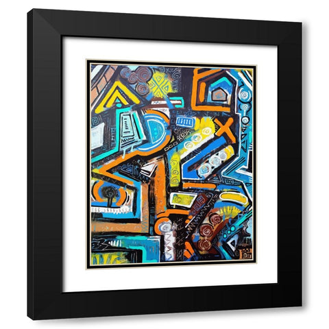 Broken Vessel Black Modern Wood Framed Art Print with Double Matting by Mcilwaine, Alloyius