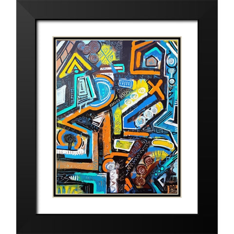 Broken Vessel Black Modern Wood Framed Art Print with Double Matting by Mcilwaine, Alloyius