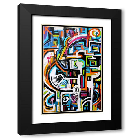 Light And Dark Work Black Modern Wood Framed Art Print with Double Matting by Mcilwaine, Alloyius