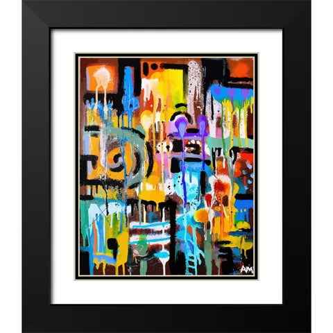 MouseChutes And TrapLadders Black Modern Wood Framed Art Print with Double Matting by Mcilwaine, Alloyius