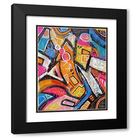 The Butterflies Effect Black Modern Wood Framed Art Print with Double Matting by Mcilwaine, Alloyius
