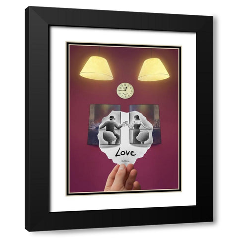 Pencil Vs Camera - Framed Lovers Black Modern Wood Framed Art Print with Double Matting by Heine, Ben