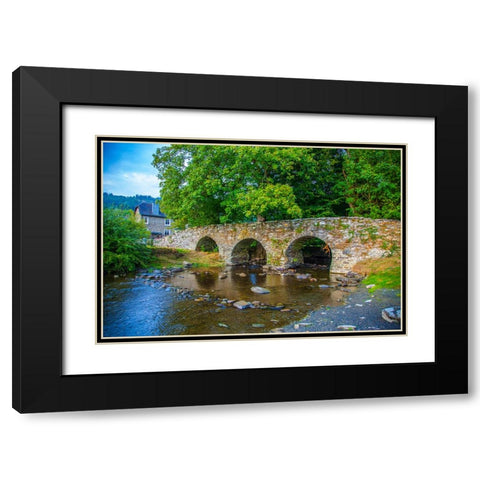 Bridge Black Modern Wood Framed Art Print with Double Matting by Heine, Ben