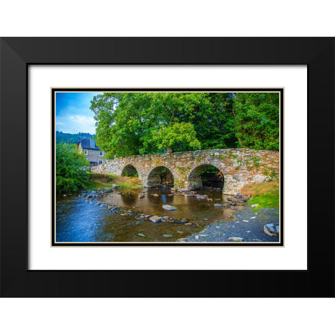 Bridge Black Modern Wood Framed Art Print with Double Matting by Heine, Ben