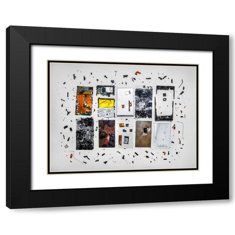 Broken Smartphone 1 Black Modern Wood Framed Art Print with Double Matting by Heine, Ben