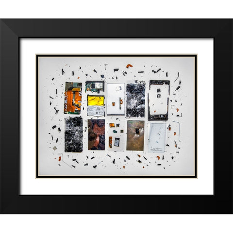 Broken Smartphone 1 Black Modern Wood Framed Art Print with Double Matting by Heine, Ben