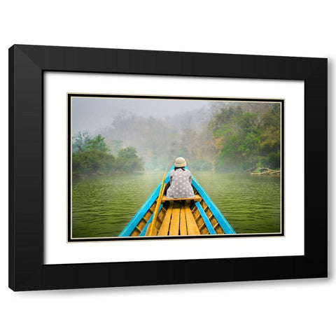 Destiny Thailand - 127 Black Modern Wood Framed Art Print with Double Matting by Heine, Ben