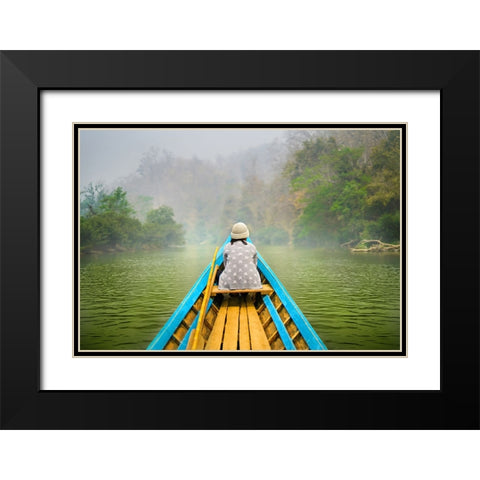 Destiny Thailand - 127 Black Modern Wood Framed Art Print with Double Matting by Heine, Ben