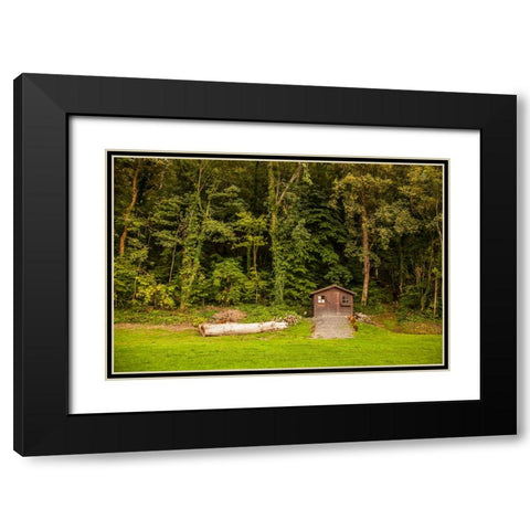 Dinant 1 Black Modern Wood Framed Art Print with Double Matting by Heine, Ben