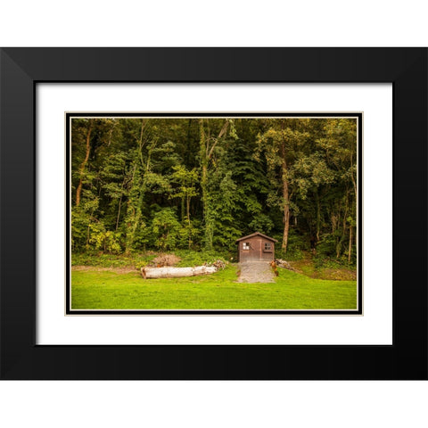 Dinant 1 Black Modern Wood Framed Art Print with Double Matting by Heine, Ben