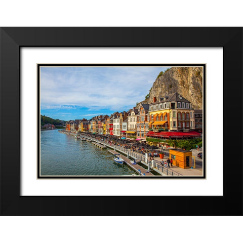 Dinant 2 Black Modern Wood Framed Art Print with Double Matting by Heine, Ben