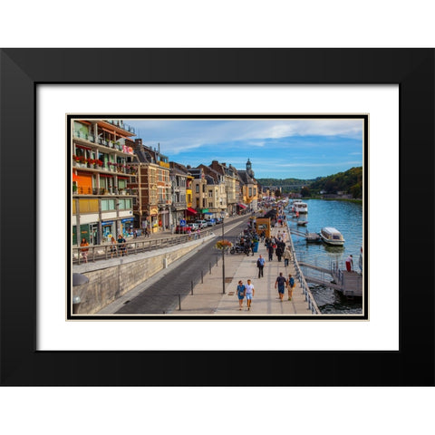 Dinant 5 Black Modern Wood Framed Art Print with Double Matting by Heine, Ben