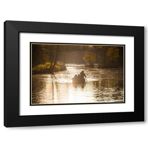 Dinant 6 Black Modern Wood Framed Art Print with Double Matting by Heine, Ben