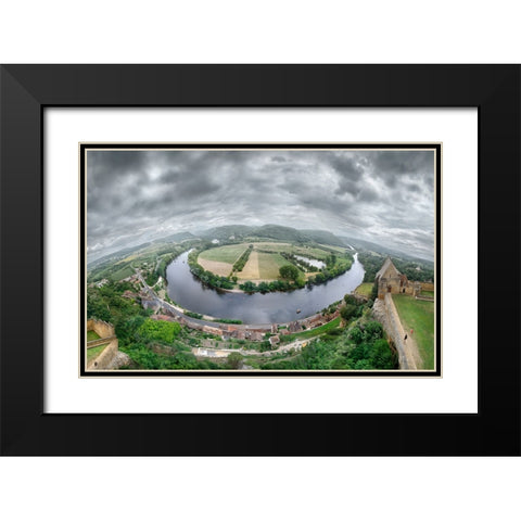 Dordogne River Black Modern Wood Framed Art Print with Double Matting by Heine, Ben