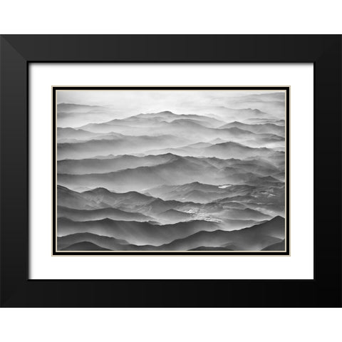 Ocean Mountains Black Modern Wood Framed Art Print with Double Matting by Heine, Ben