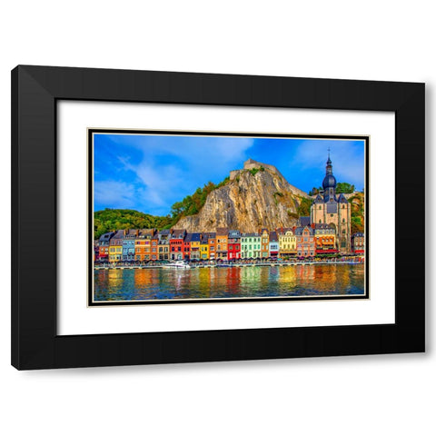 Beautiful Dinant Black Modern Wood Framed Art Print with Double Matting by Heine, Ben