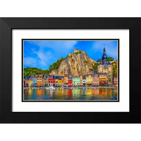 Beautiful Dinant Black Modern Wood Framed Art Print with Double Matting by Heine, Ben