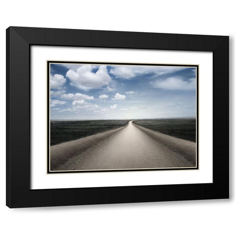 Goodbye Troubles Black Modern Wood Framed Art Print with Double Matting by Heine, Ben