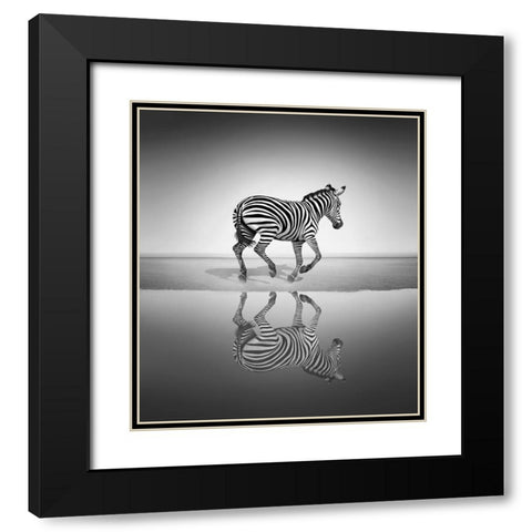 Sea of Freedom Black Modern Wood Framed Art Print with Double Matting by Heine, Ben