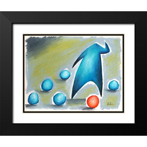 I lost My Mind Black Modern Wood Framed Art Print with Double Matting by Heine, Ben