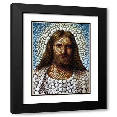 Jesus Christ Black Modern Wood Framed Art Print with Double Matting by Heine, Ben