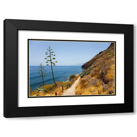 Lanzarote - Tenerife Black Modern Wood Framed Art Print with Double Matting by Heine, Ben